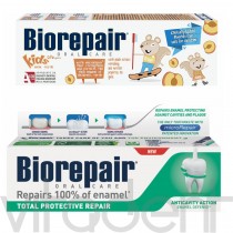 Комплект: Веселый мышонок персик+Абсолютная защита ("Biorepair") зубные пасты, 50мл+75мл.