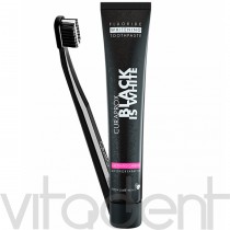 Зубная паста+щётка (Black is White, "Curaprox") набор: паста 90мл+щетка ultra soft CS5460.