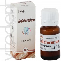 Йодоформ (Iodoformium, "Латус") бактерицидный ингридиент, 10г.