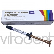Эни-ком Флоу Радуга (Any-Com Flow Rainbow, "Mediclus") фиолетовый, фотополимерный наногибридный компонет, шприц 2г.