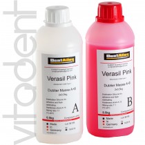 Верасил Пинк (Verasil Pink, "DentAlloy") силикон для дублирования двухкомпонентный, А+В 2х0,5 кг.