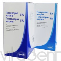 Гипохлорит натрия 3% (Sodium Hypochlorite, "Латус") дезинфицирующий раствор, 100мл.