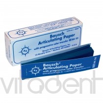 Артикуляционная бумага (Articulating paper, "Bausch") ВК05, синяя, 200μ, 300 листов.