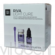 Рива Лайт Кюре (RIVA Light Cure, "SDI") цемент стеклоиономерный светоотверждаемый, 15г+7,2мл.