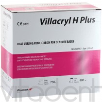 Виллакрил Аш Плюс (Villacryl H Plus, "Zhermack") пластмасса для изготовления базиса, 750г+400мл.