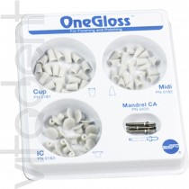 Ван Глосс (One Gloss, "SHOFU") головки силиконовые для финишной полировки композитов, набор.