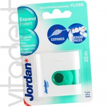 Зубная нить (Expand Fresh Floss, "Jordan") флосс, расширяющаяся 25м.