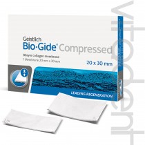 Био-Гайд Компресд (Bio-Gide® Compressed, "Geistlich") рассасывающаяся мембрана 1х1, 20х30мм.