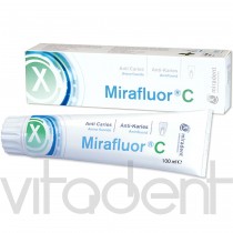 Зубная паста (Mirafluor® C, "Miradent") с аминофторидами для оптимальной защиты от кариеса, 100мл.