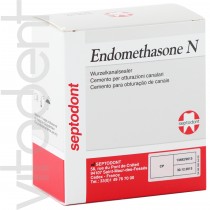 Эндометазон Н (Endomethasone N, "Septodont") цемент для пломбирования корневых каналов, 14г+10мл.
