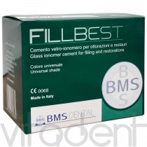 Филлбест (Fillbest, "BMS") стеклоиономерный реставрационный цемент хим. отверждения 15г порошка + 8мл.