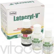 Латакрил В (Latacryl-V, "Латус") материал полиметакрилатный стоматологический облицовочный, 2х20г+25мл.