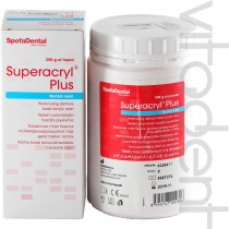 Суперакрил Плюс (Superacryl® Plus, "Spofa Dental") порошок, базисная пластмасса горячей полимеризации, 500г.