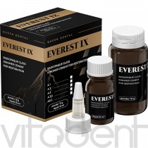 Эверест 9 (Everest IX, "QUEEN DENTAL") стеклоиономерный цемент для реставрации, 15г+10мл.