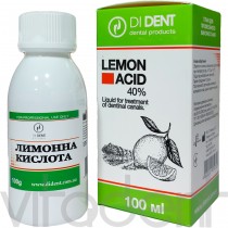 Лимонная кислота 40% (LEMON ACID, "Di Dent") жидкость для промывания корневых каналов, 100мл.
