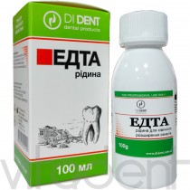 Жидкость ЭДТА 20% (EDTA, "Di Dent") для выявления устья и расширения к/каналов, 100мл.