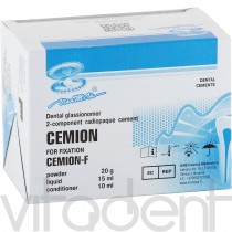 Цемион Ф (Cemion F, "ВладМиВа") цемент стеклоиономерный рентгеноконтрастный, 20г+15мл+10мл.